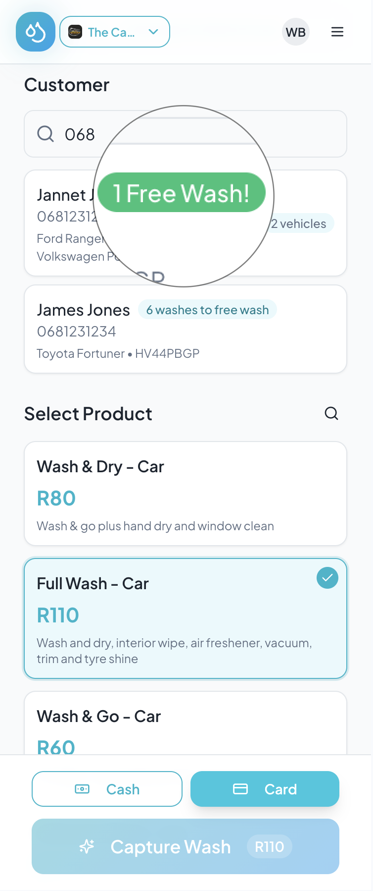 WashBase loyalty and customer retention features